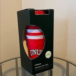 Starbucks Red and White Reusable Hot Cups